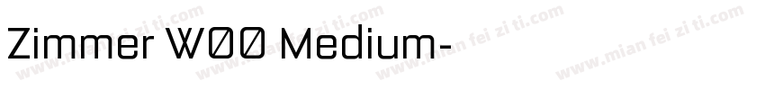 Zimmer W00 Medium字体转换